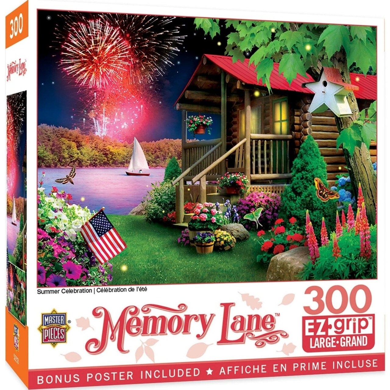 Memory Lane Summer Celebration 300 Piece Ez Grip Jigsaw Puzzle By Masterpieces